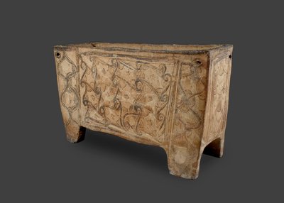 Painted Coffin, Knossos, Crete by Minoan